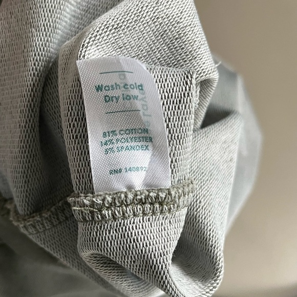 Marine Layer Women’s XL Olive Green Sweatshirt Thin Cropped - Picture 7 of 7